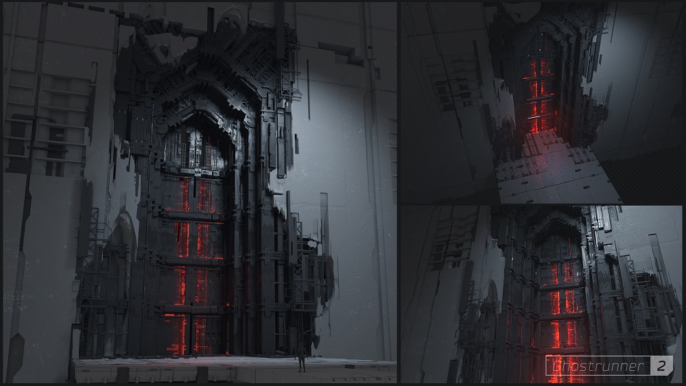 Lo stile cyberpunk oscuro e accattivante della prima concept art di Ghostrunner 2-2 Lo stile cyberpunk oscuro e accattivante della prima concept art di Ghostrunner 2-2