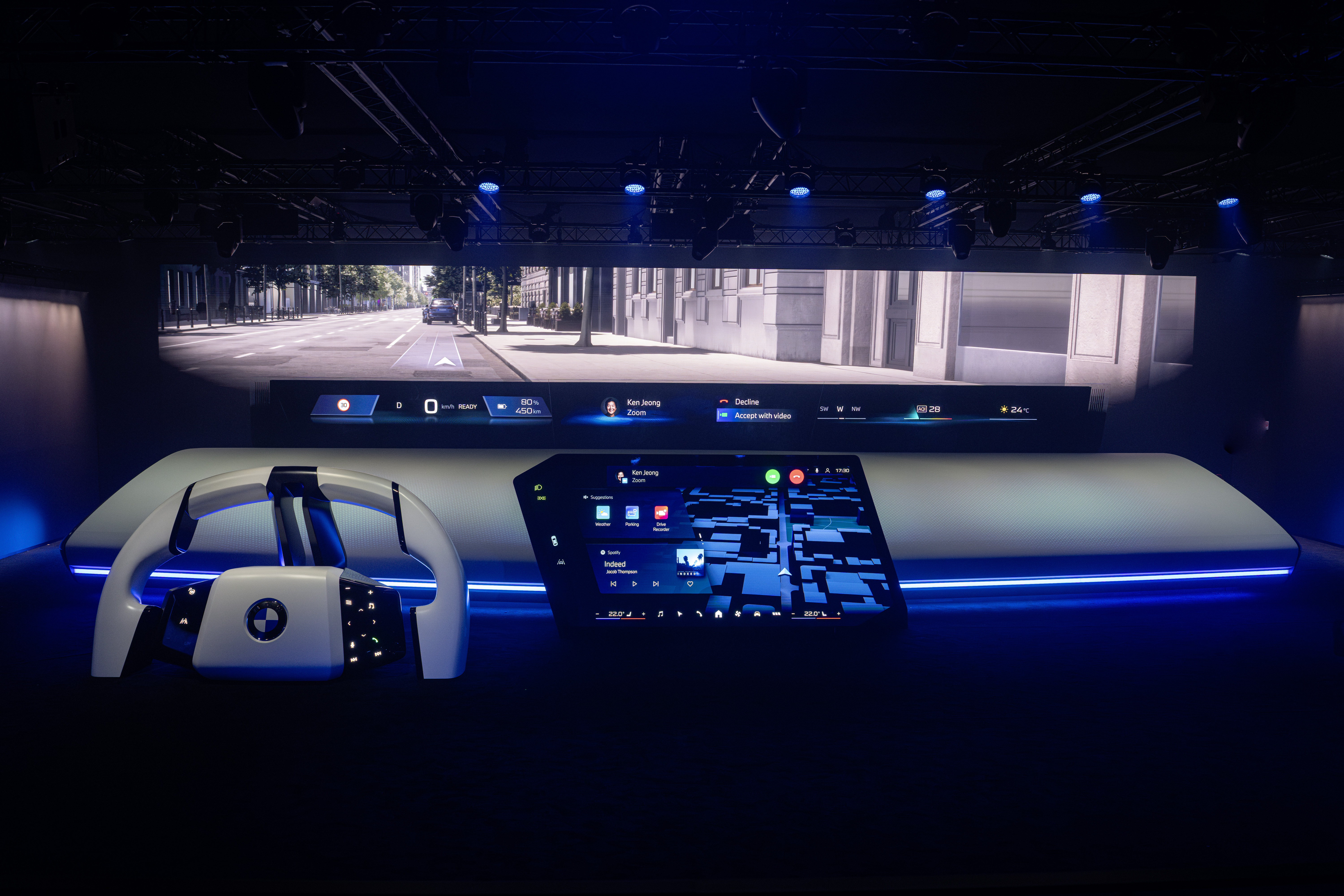 BMW Panoramic iDrive al CES 2025. Foto: BMW
