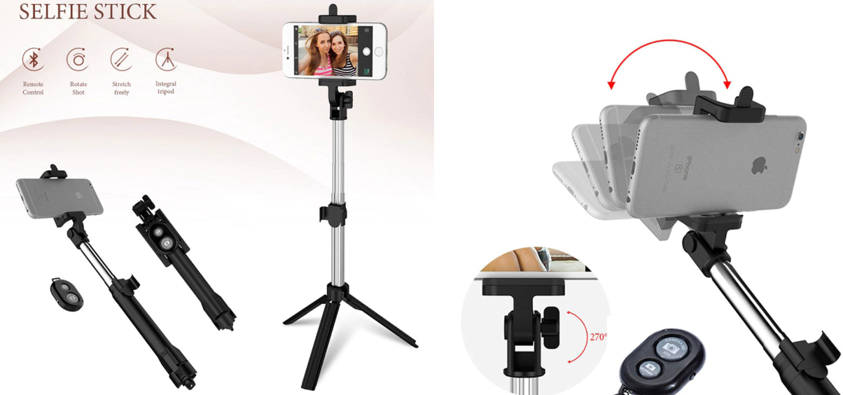 monopiede bluetooth per selfie bastone per selfie con pulsante