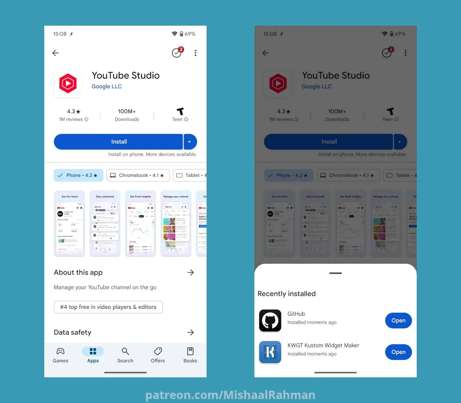 Download manager su Google Play Market Download manager su Google Play Market