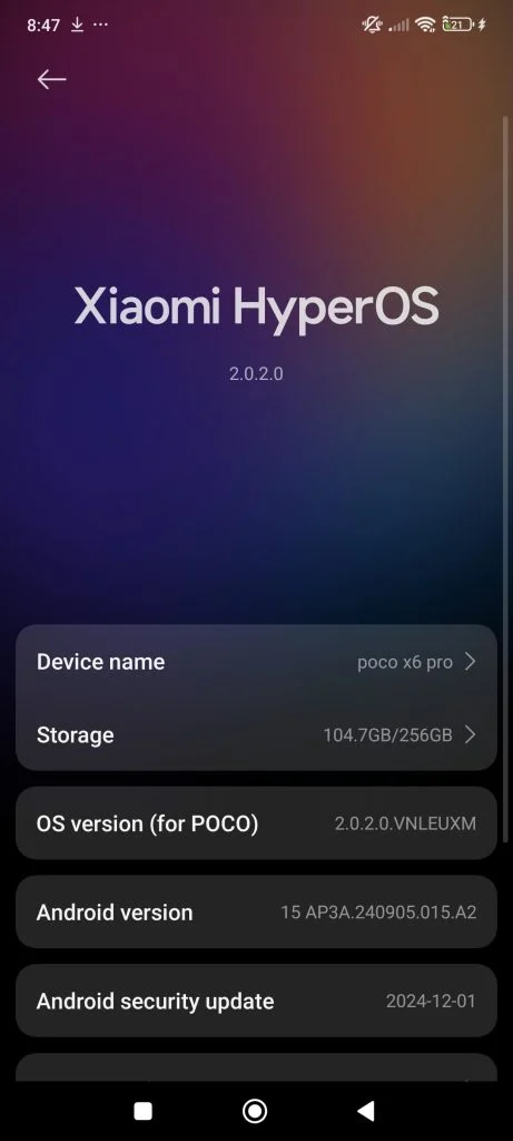 Aggiornamento HyperOS 2.0 per Poco X6 Pro Aggiornamento HyperOS 2.0 per Poco X6 Pro
