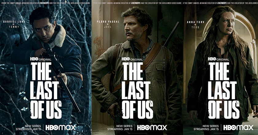 Stelle della post-apocalisse: HBO MAX ha svelato i poster con gli attori che interpretano i protagonisti dell'adattamento televisivo di The Last of Us