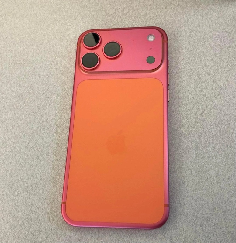 Image of pink iPhone 17 Pro after color change