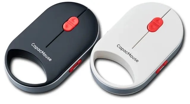 CapacMouse Pro nei colori bianco e nero CapacMouse Pro nei colori bianco e nero