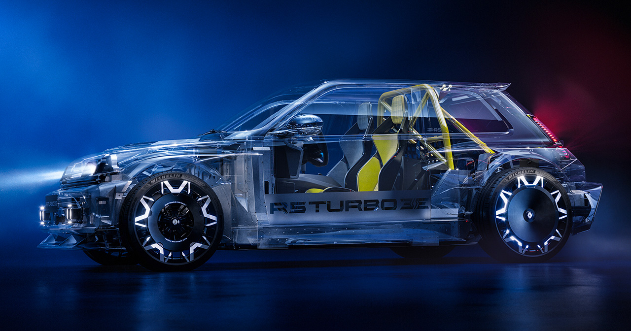 Renault 5 Turbo 3E Renault 5 Turbo 3E con stile da supercar