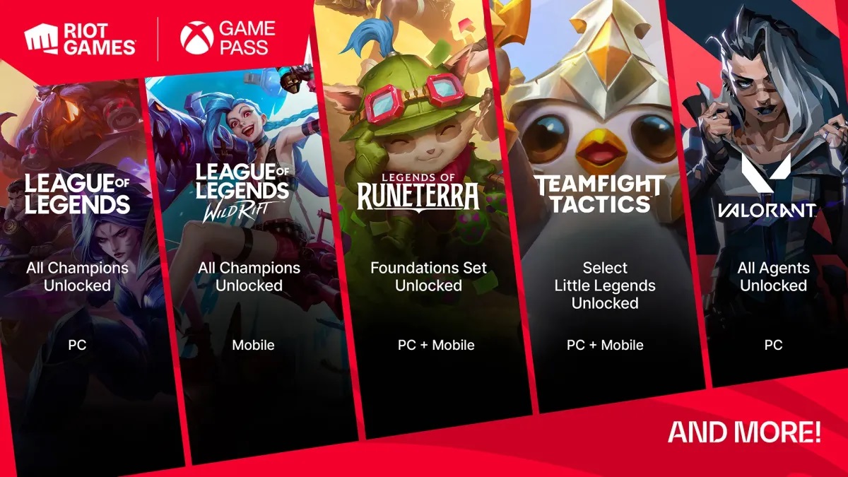 I progetti di Riot Games appariranno su Game Pass la prossima settimana