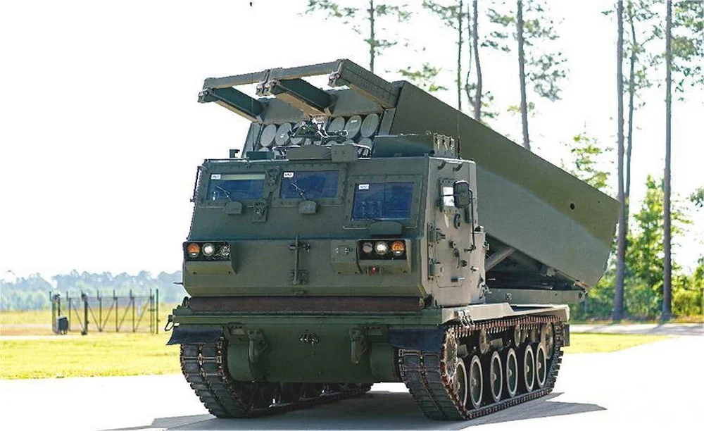 Un lanciarazzi M270A2 aggiornato. Illustrazione: Lockheed Martin