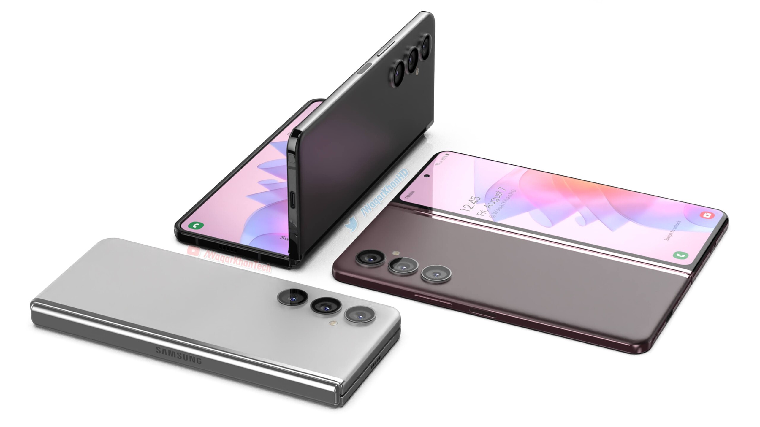 Foto della custodia protettiva Samsung Galaxy Z Fold4 con nuove proporzioni dello schermo