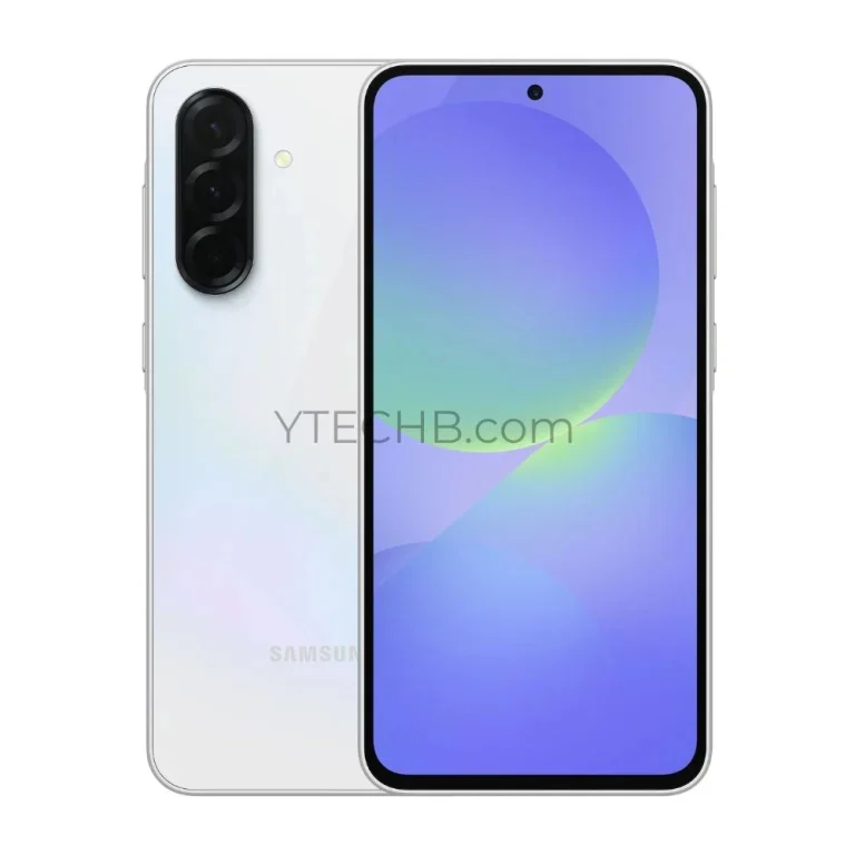 Render di Samsung Galaxy A36 in colore bianco Render di Samsung Galaxy A36 in colore bianco