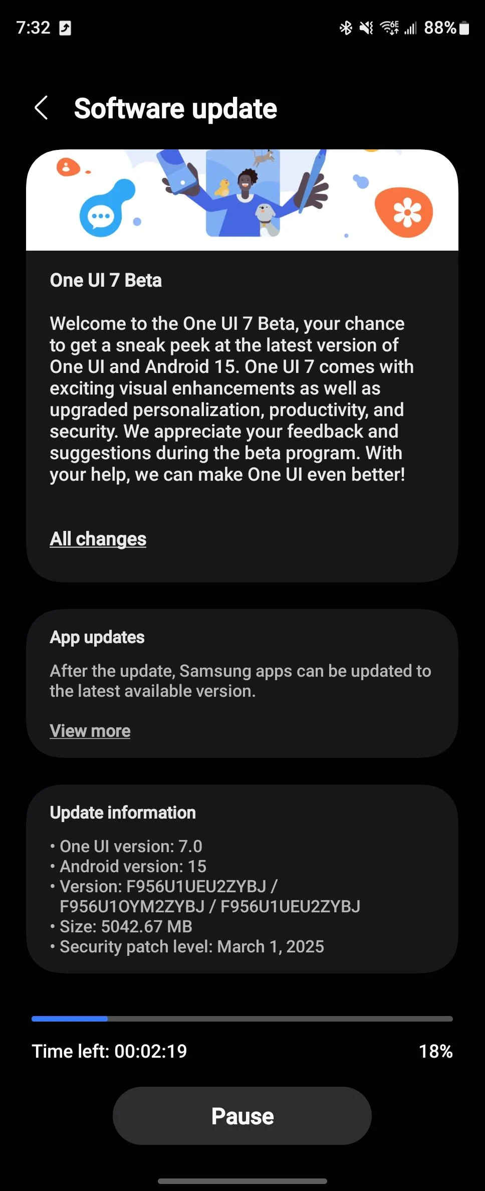 Samsung Galaxy Z Fold 6 One UI 7 Beta Update Immagine 1 Samsung Galaxy Z Fold 6 One UI 7 Beta Update Immagine 1