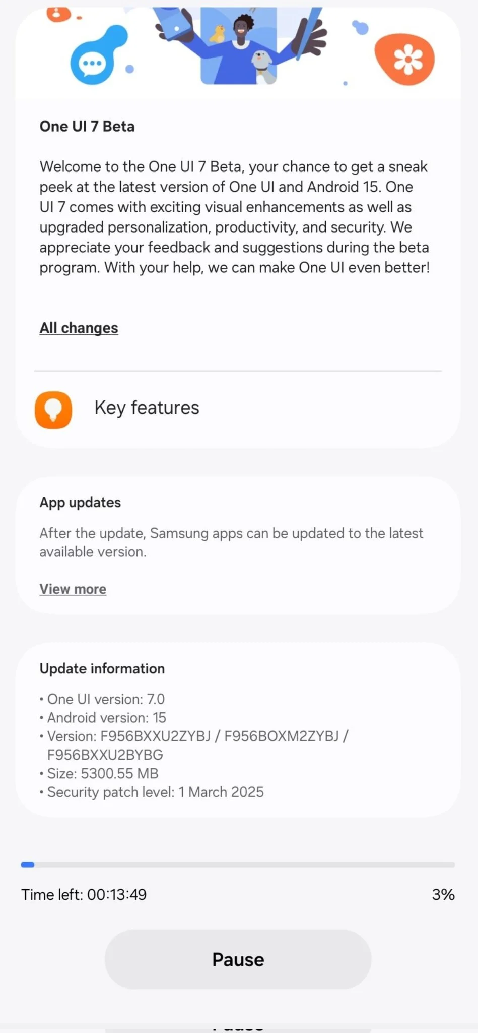 Samsung Galaxy Z Fold 6 One UI 7 Beta Update Immagine 2 Samsung Galaxy Z Fold 6 One UI 7 Beta Update Immagine 2