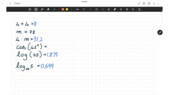 Risolutore matematico in Samsung Notes Un esempio di come funziona il risolutore matematico in Samsung Notes