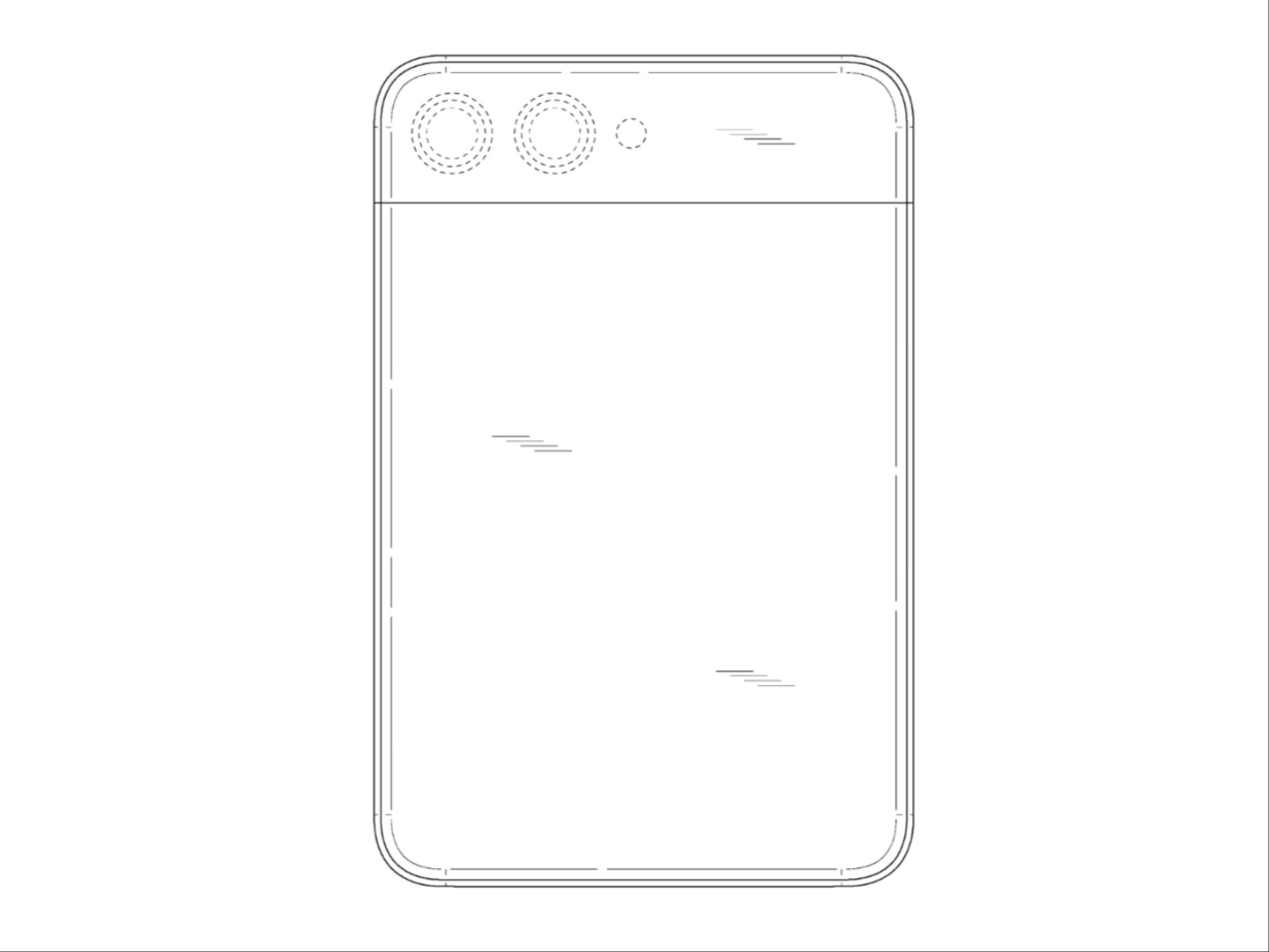 Il retro del brevetto di un telefono Samsung promosso