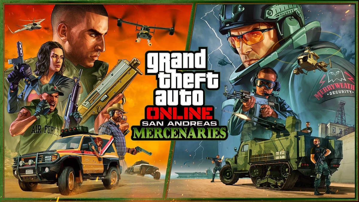 È di nuovo caldo a Los Santos con il rilascio dell'importante aggiornamento San Andreas Mercenaries per Grand Theft Auto Online. Rockstar Games ha pubblicato il trailer di lancio È di nuovo caldo a Los Santos con il rilascio dell'importante aggiornamento San Andreas Mercenaries per Grand Theft Auto Online. Rockstar Games ha pubblicato il trailer di lancio