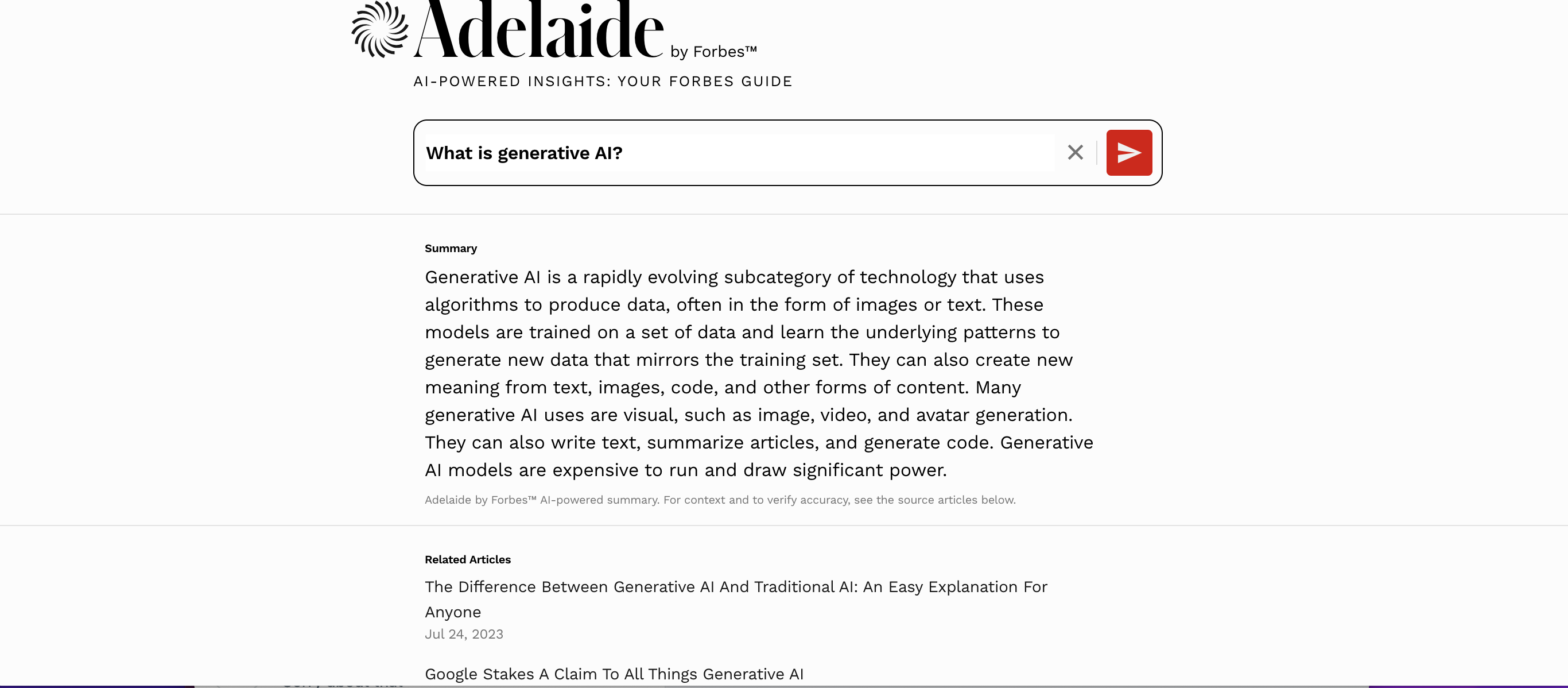 Forbes lancia la versione beta della ricerca alimentata dall'intelligenza artificiale per raccomandazioni personalizzate-2