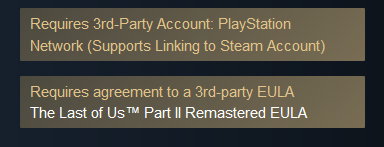 Requisito PSN. Illustrazione: Steam