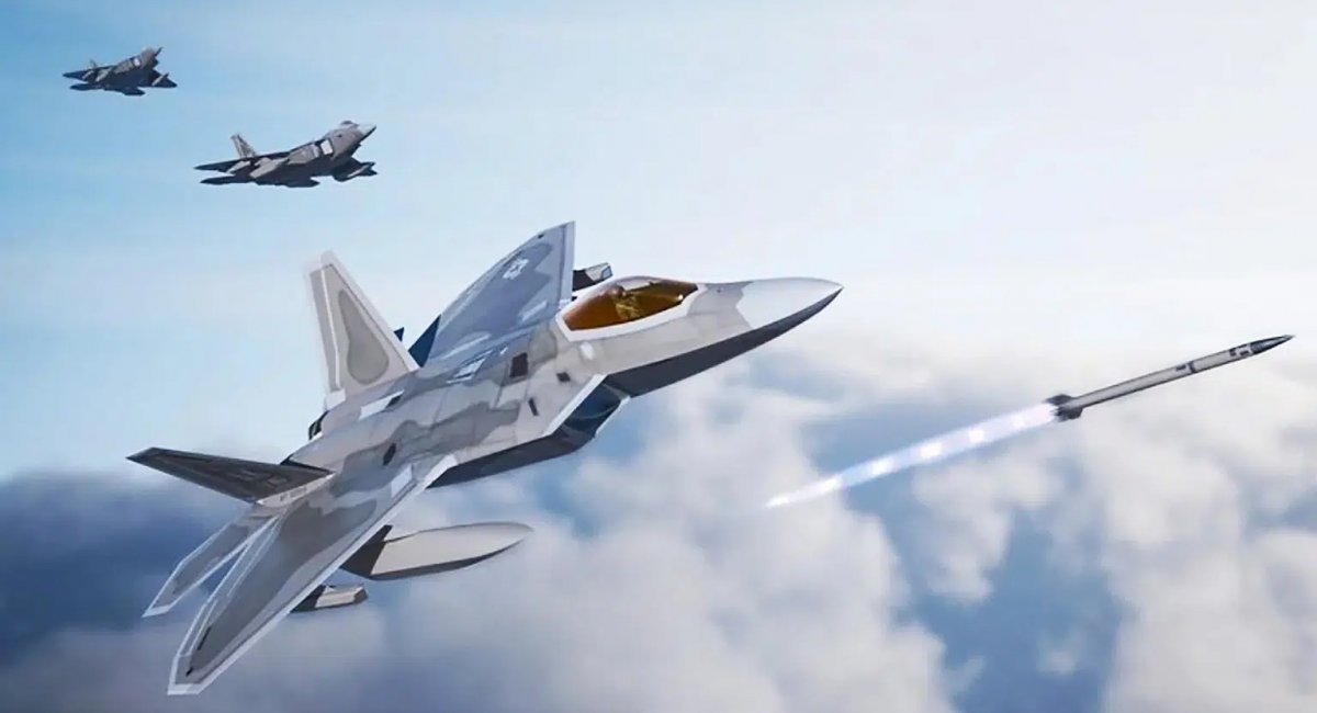 Lancio del missile AIM-260A JATM dall'F-22 Lancio del missile AIM-260A JATM dall'F-22