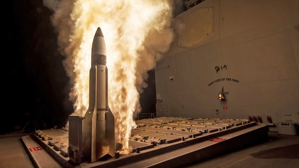 Lancio dell'antimissile SM-3 dal lanciatore MK.41