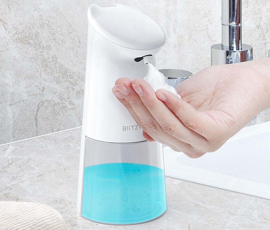 dispenser a sfioramento per sapone liquido