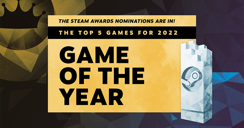 Valve ha presentato tutte le 11 nomination per la cerimonia degli Steam Awards, tra cui: "Gioco dell'anno", "Miglior storia", "Miglior colonna sonora" e altre. Valve ha presentato tutte le 11 nomination per la cerimonia degli Steam Awards, tra cui: "Gioco dell'anno", "Miglior storia", "Miglior colonna sonora" e altre.
