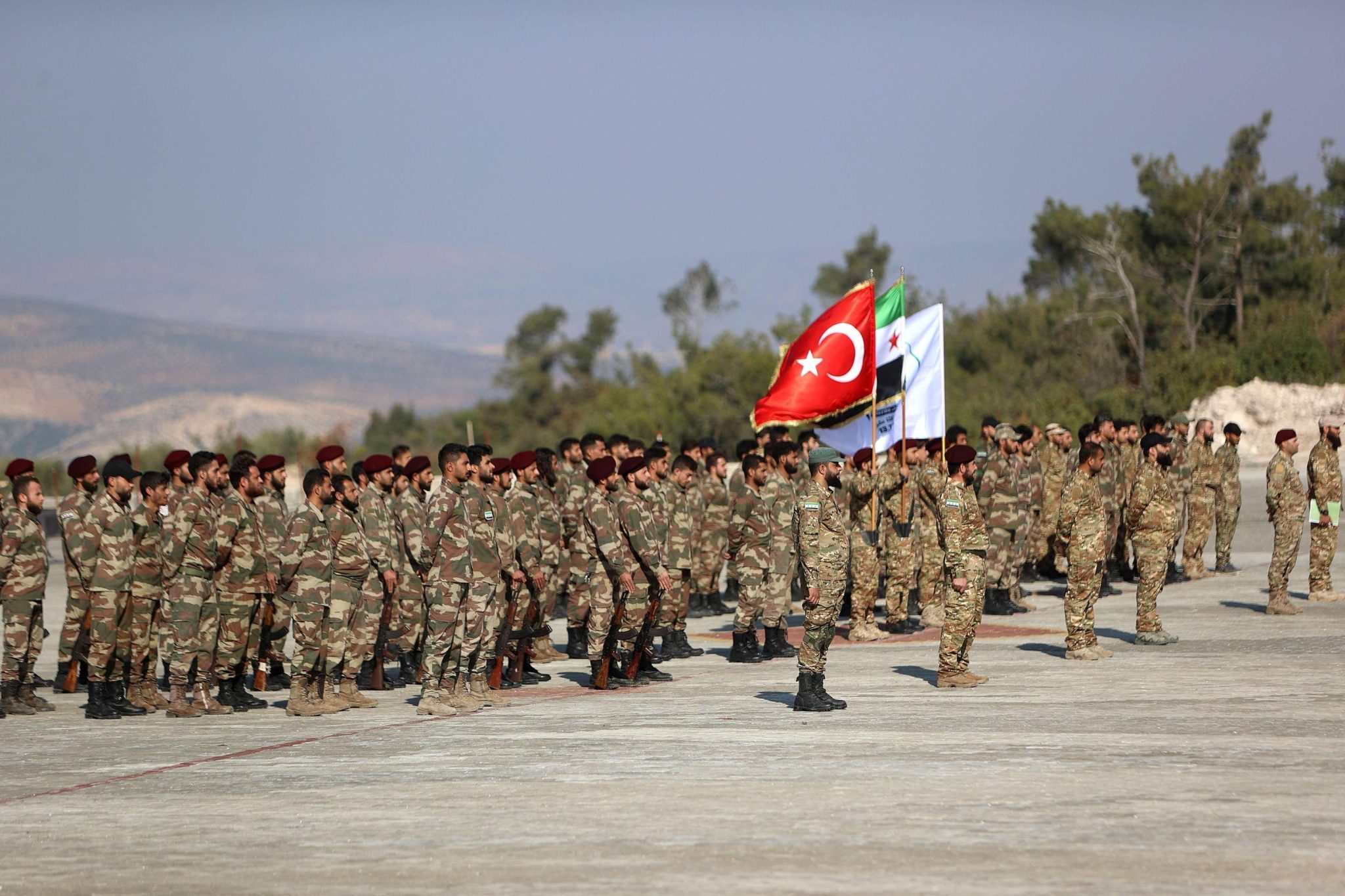 Combattenti siriani del 1° Corpo della Brigata Samarcanda