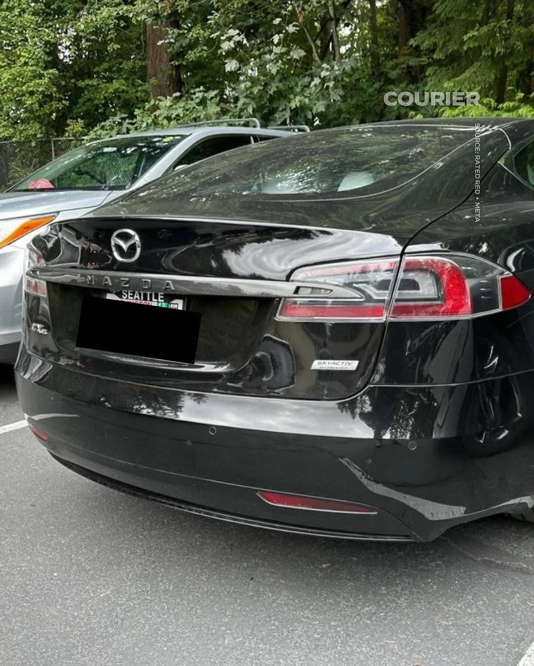 Proprietari di Tesla che camuffano i loro veicoli per protestare contro Elon Musk Proprietari di Tesla che camuffano i loro veicoli per protestare contro Elon Musk