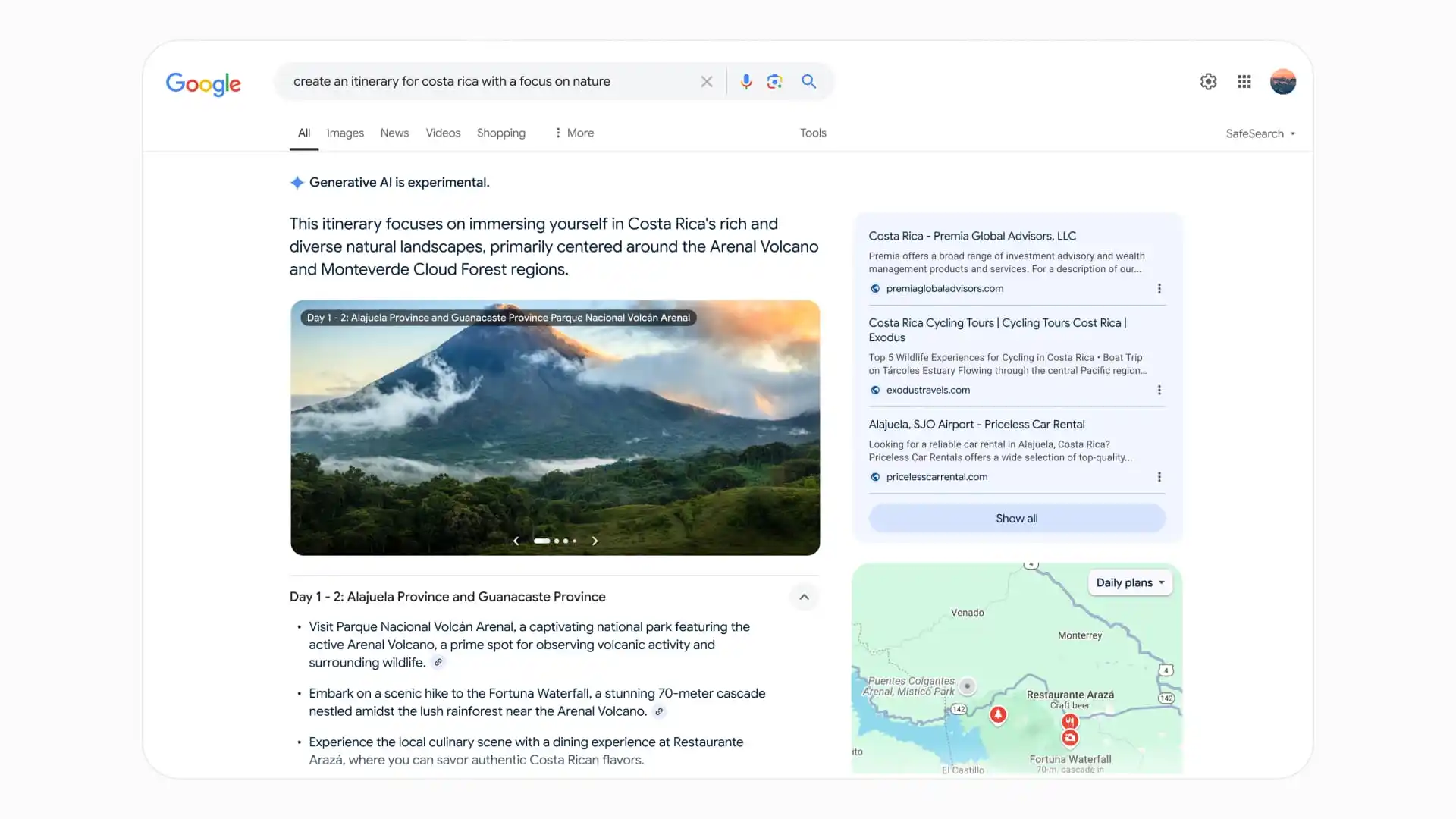 Idee di viaggio con recensioni AI