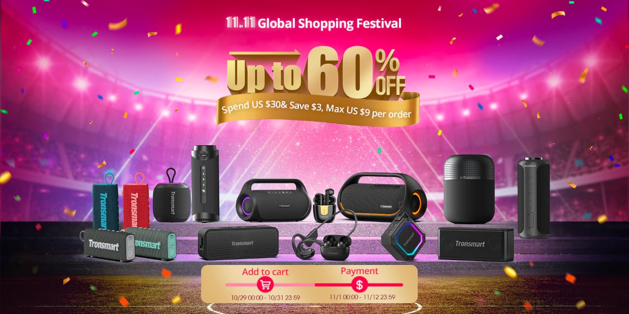 Ultima occasione per ottenere sconti fino al 60% su altoparlanti e cuffie Tronsmart 