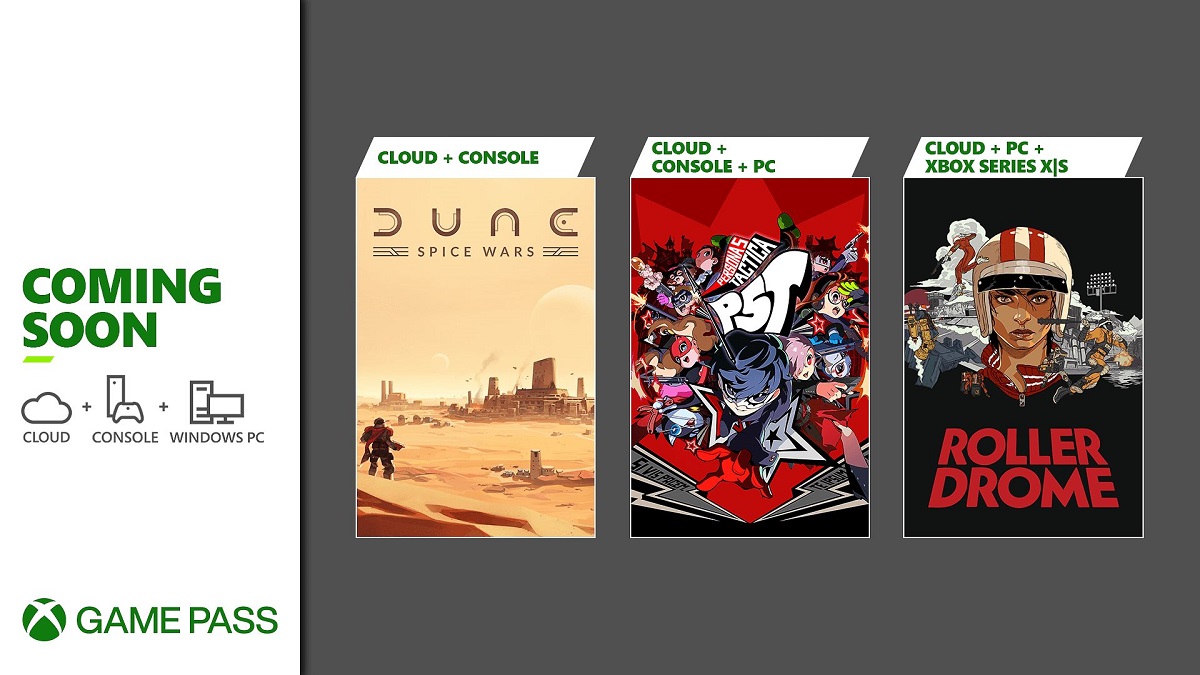 Nella seconda metà di novembre, gli abbonati al servizio Xbox Game Pass avranno accesso a quattro giochi, tra cui Dune: Spice Wars e Persona 5 Tactica