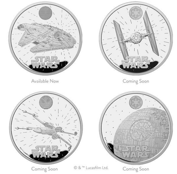 La Zecca del Regno Unito ha pubblicato una collezione numismatica con tre iconiche astronavi e la Morte Nera di Star Wars.-4 La Zecca del Regno Unito ha pubblicato una collezione numismatica con tre iconiche astronavi e la Morte Nera di Star Wars.-4