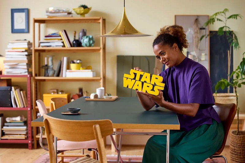 Cartolina con il set Lego Star Wars Logo