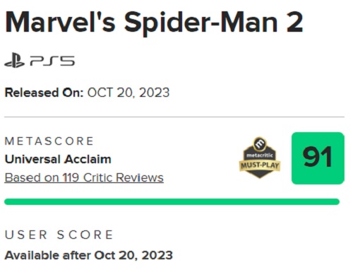 Il 100% delle raccomandazioni parla da sé: i critici sono entusiasti di Marvel's Spider-Man 2 e lodano l'eccellente lavoro di Insomniac Games.-3 Il 100% delle raccomandazioni parla da sé: i critici sono entusiasti di Marvel's Spider-Man 2 e lodano l'eccellente lavoro di Insomniac Games.-3
