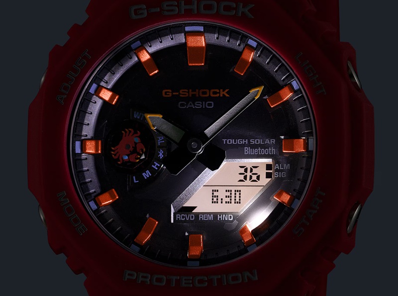 Orologio Casio G-Shock Rock Crab vista ravvicinata