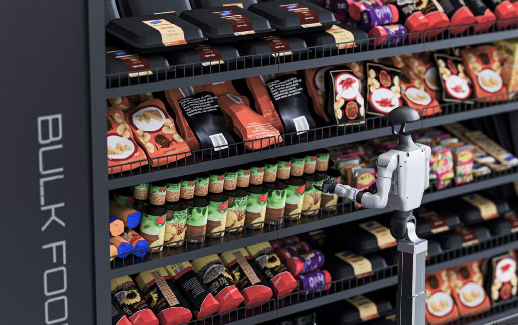 Robot umanoide Unitree G1-D in movimento