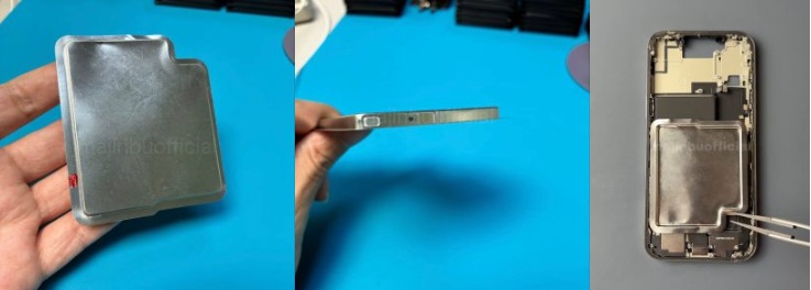 prototipo della batteria dell'iPhone 17 Air per i mercati statunitensi ed europei