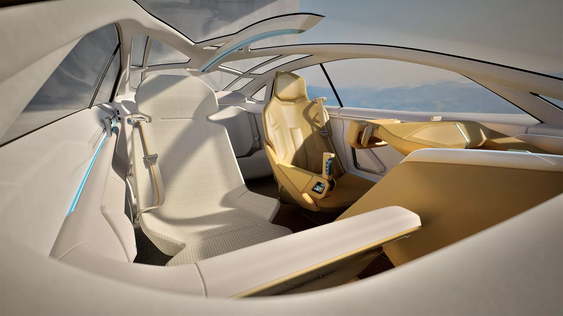 Interno del concept Kia Vision Meta Turismo