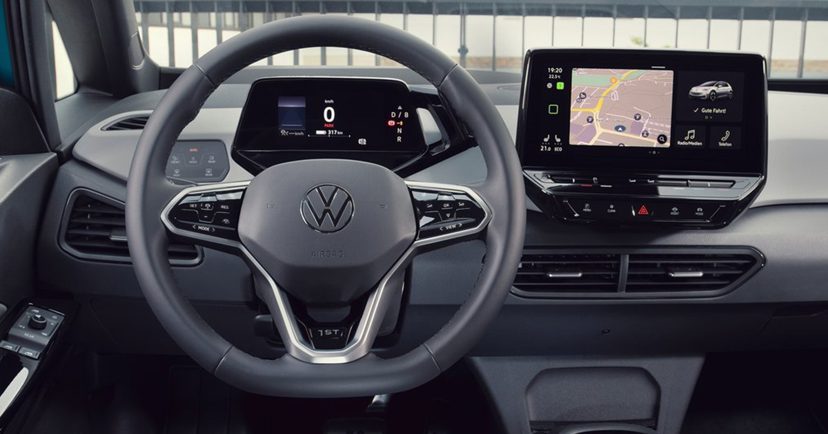 Volkswagen ID.3 con comandi touchscreen