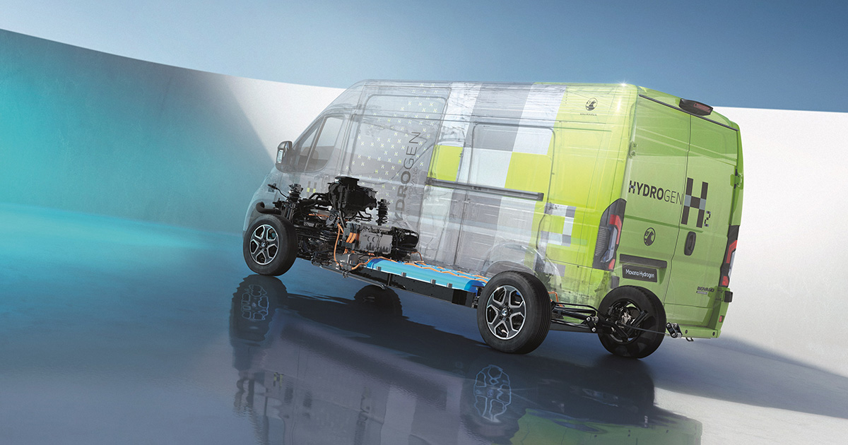 Dettagli del design di Vauxhall Movano Hydrogen Dettagli del design di Vauxhall Movano Hydrogen