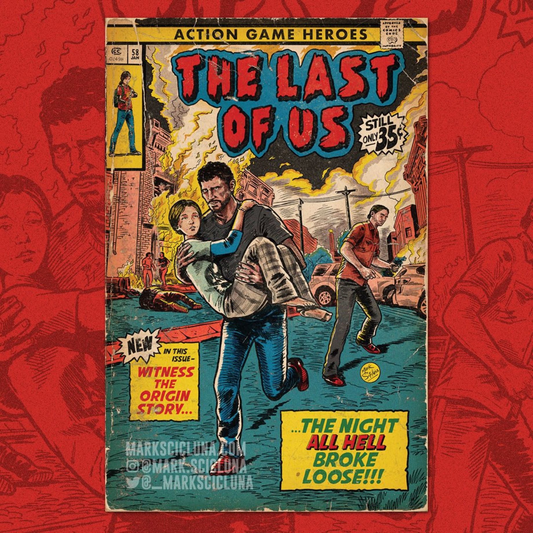 Il risultato è impressionante: l'ex illustratore di Rockstar Games crea copertine per fumetti retrò sui videogiochi-3