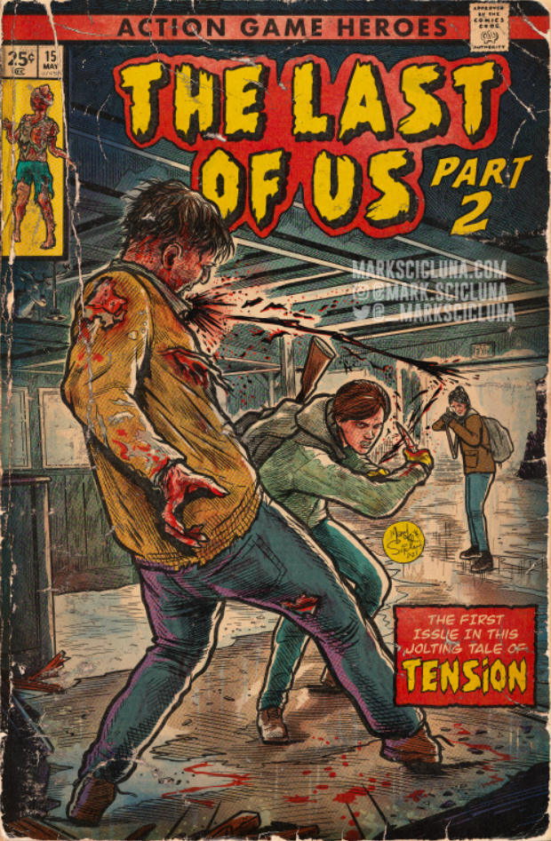 Il risultato è impressionante: l'ex illustratore di Rockstar Games crea copertine per fumetti retrò sui videogiochi-7