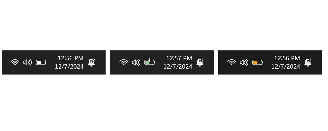 Nuova icona della batteria in Windows 11