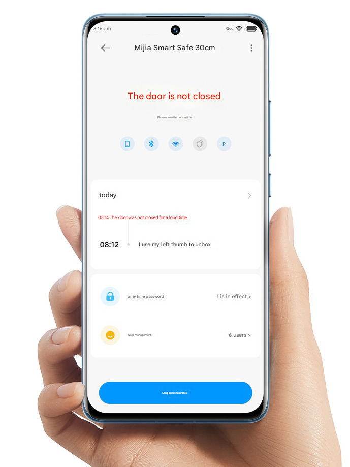 Xiaomi Mijia Smart Safe vista frontale