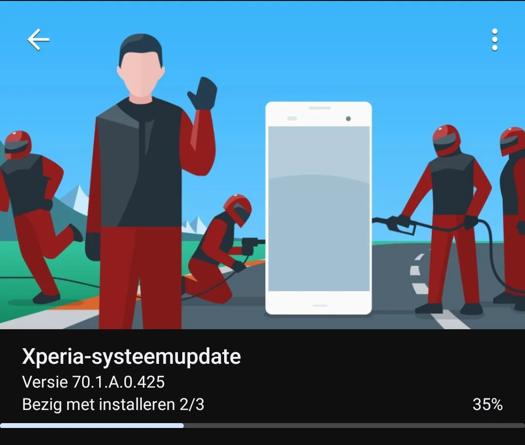 Notifica di aggiornamento Android 15 sullo smartphone Xperia 10 VI Notifica di aggiornamento Android 15 sullo smartphone Xperia 10 VI