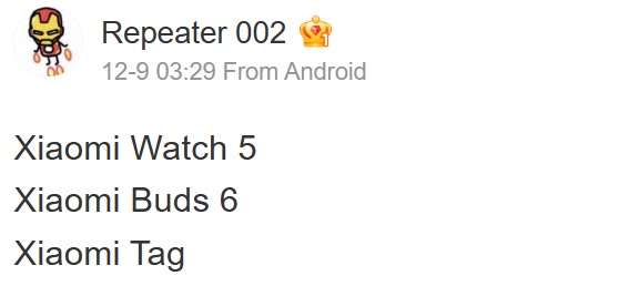 Traduzione del messaggio di Repeater 002 su Xiaomi Tag su Weibo