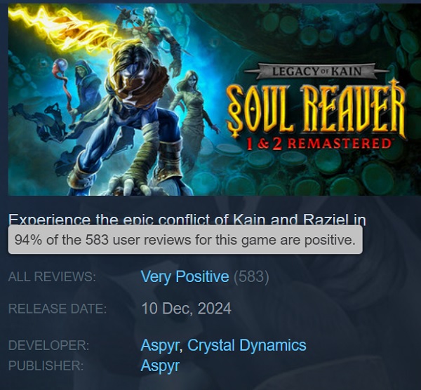 Recensioni dei giocatori su Steam Recensioni dei giocatori di Steam su Legacy of Kain Soul Reaver 12 Remastered