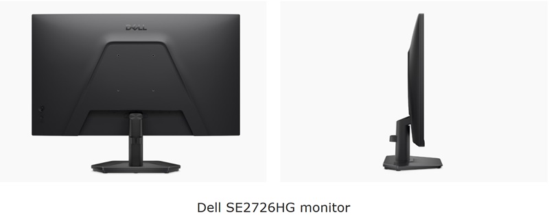 Display Dell SE2726HG con refresh rate di 240 Hz