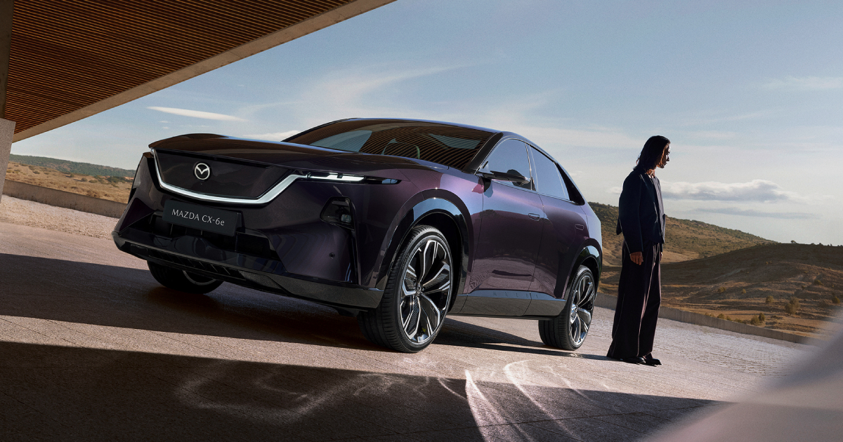 Parte anteriore della Mazda CX-6e