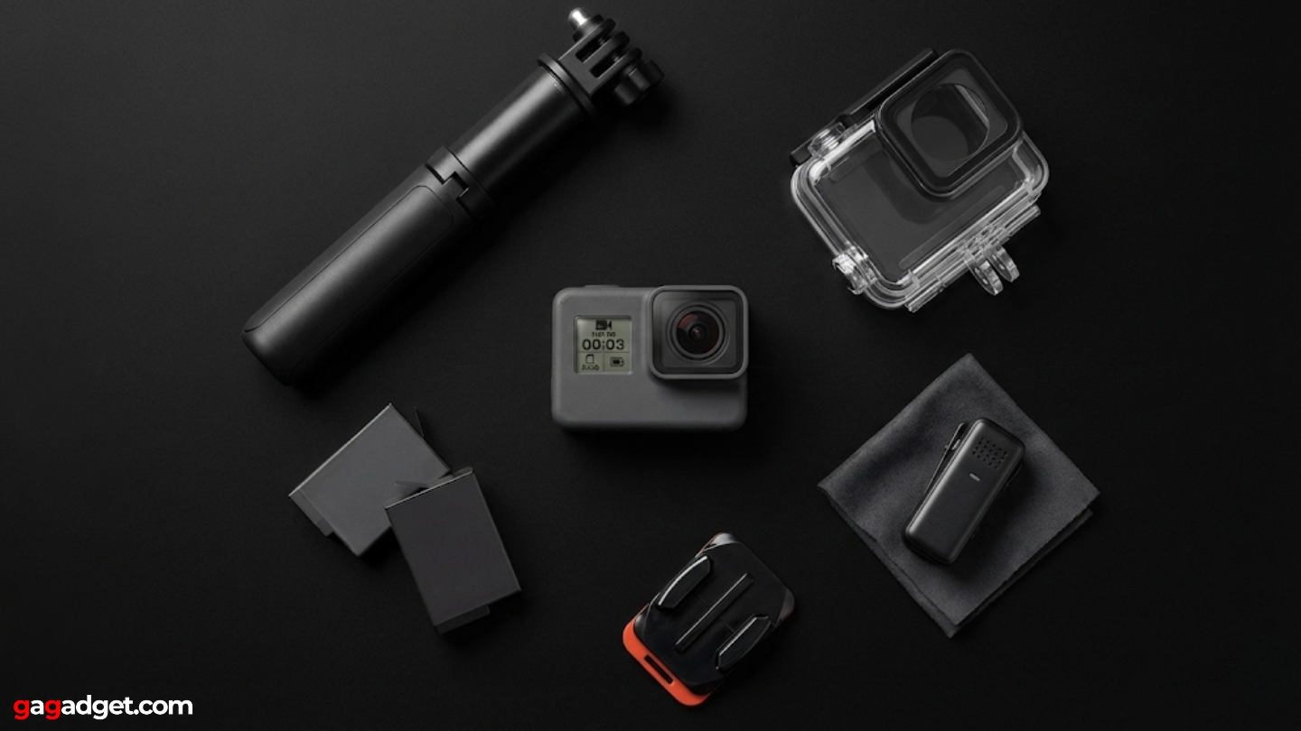 telecamera impermeabile per vlogging all'aperto