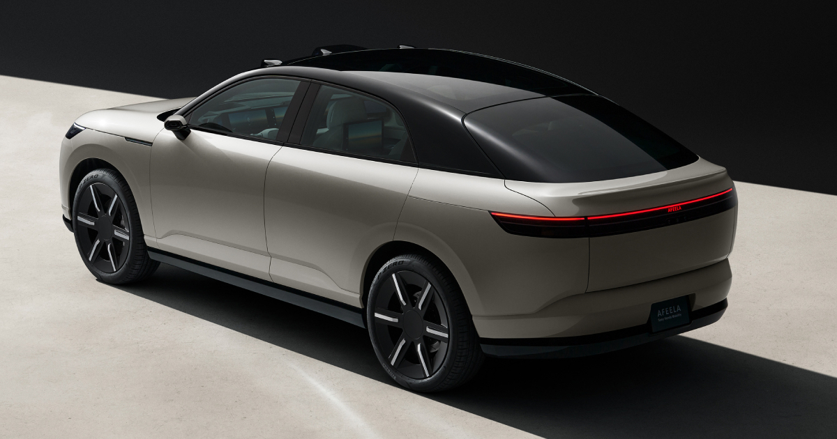 AFEELA Prototype 2026 - vista posteriore