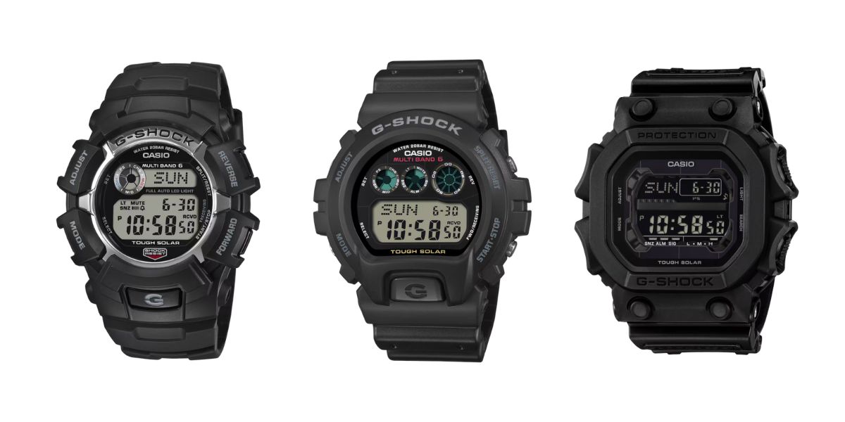 Orologi Casio G-Shock GW2310U-1, GW6900U-1 e GX56UBB-1
